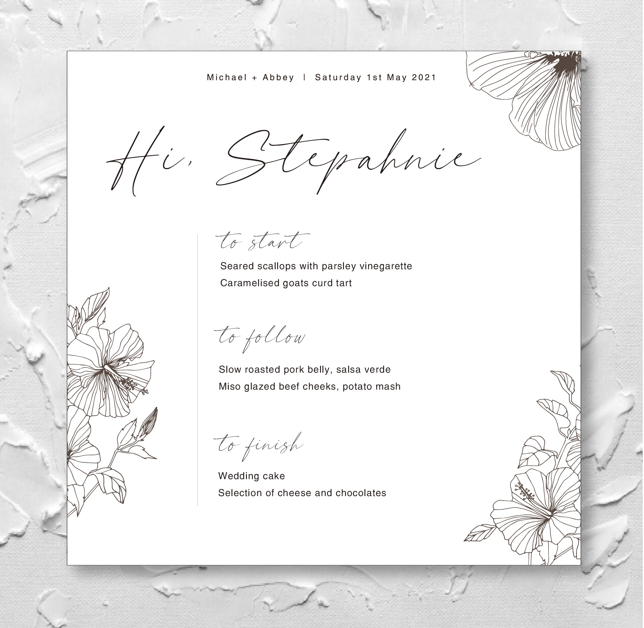 Hibiscus Invitation Suite (50)
