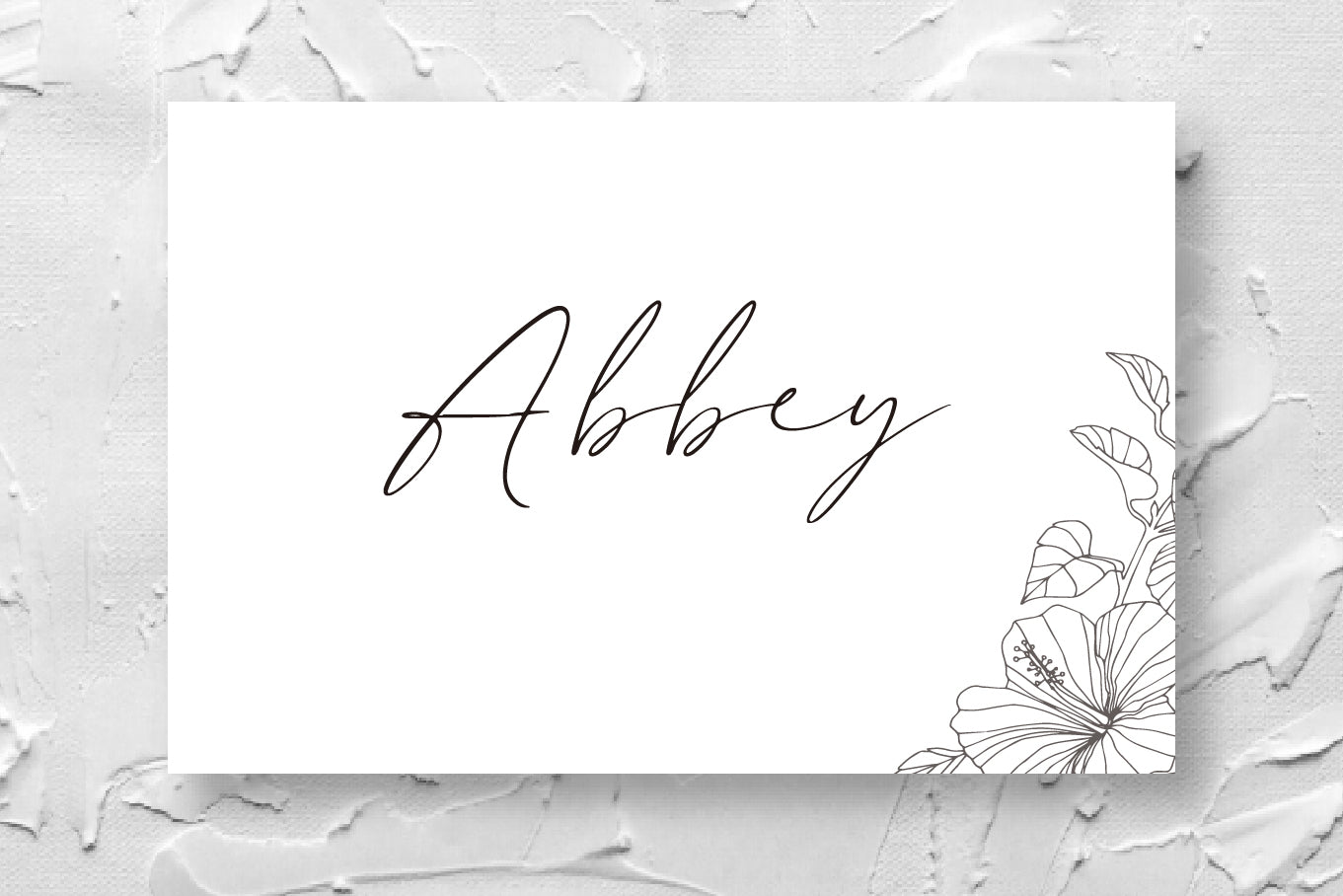 Hibiscus Place Card (50)