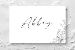 Hibiscus Place Card (50)