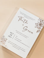 Load image into Gallery viewer, Grecia and Thuthi Invitation (50)
