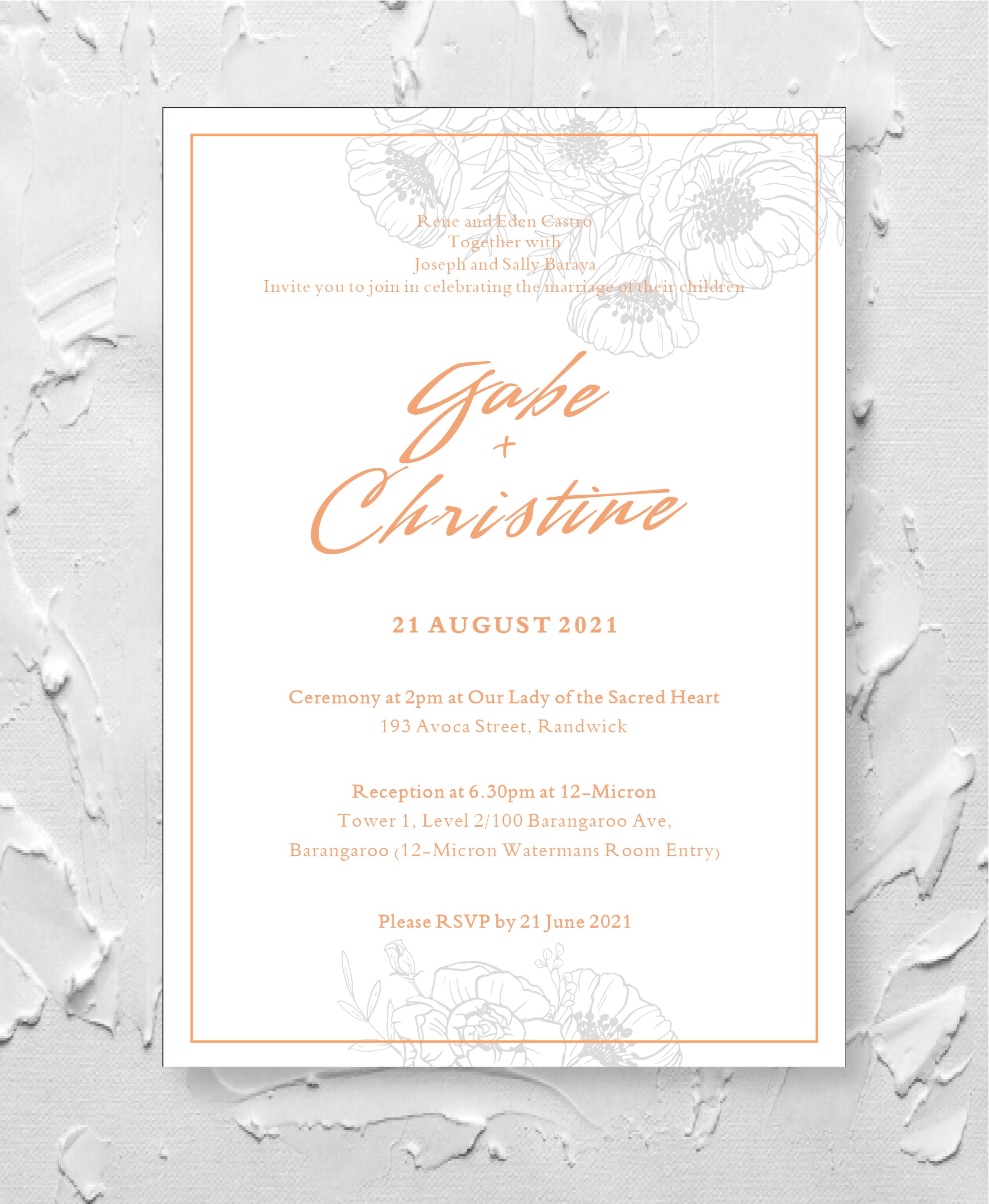 Poppy Invitation Suite (50)