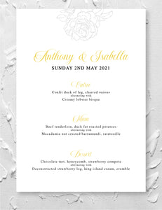 Rose Menu (50)