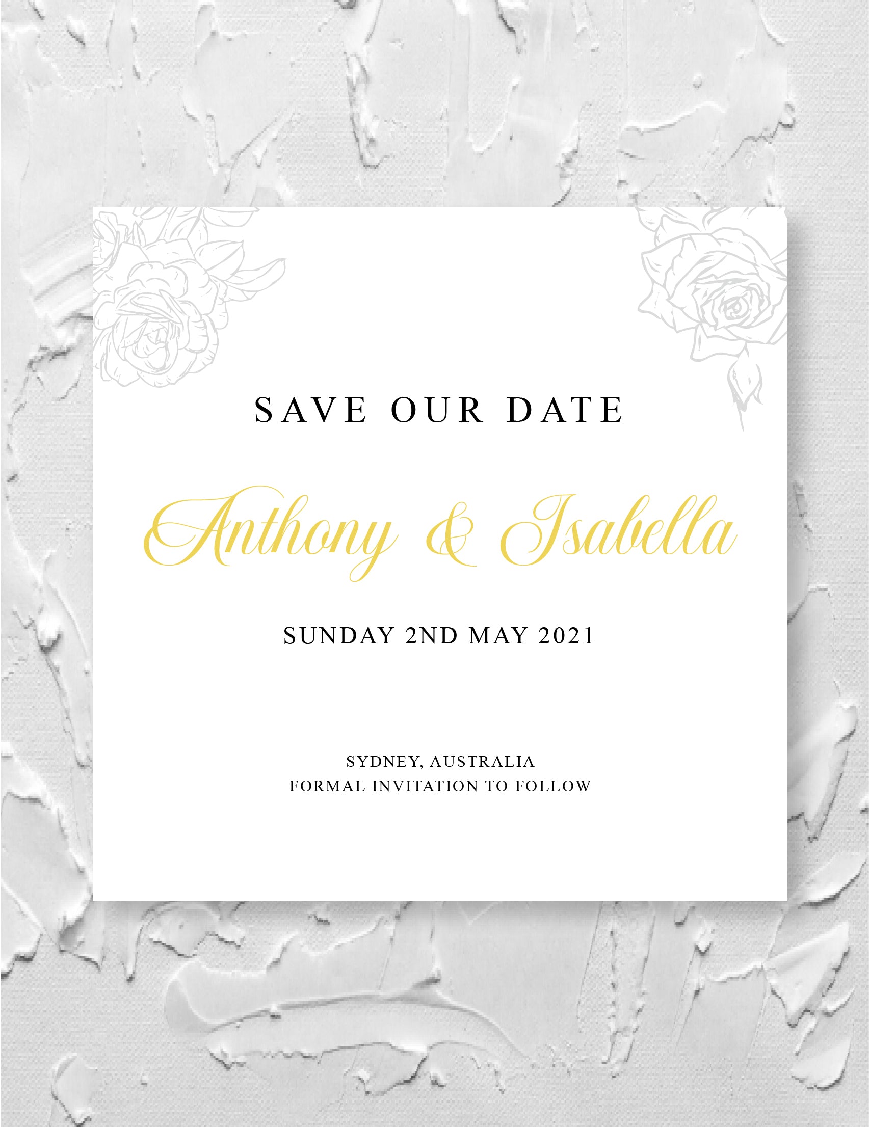 Rose Save the Date (50)