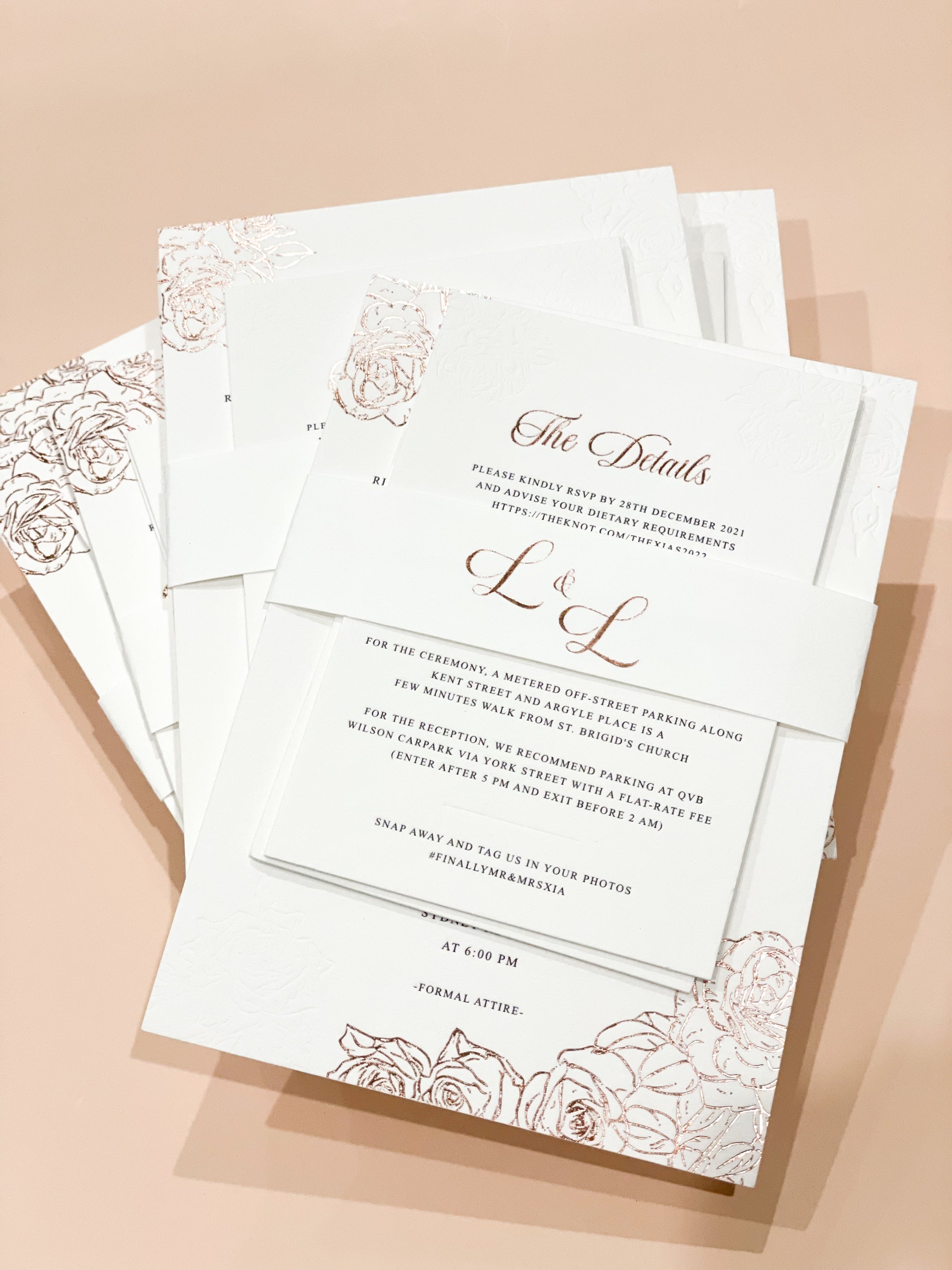 Rose Invitation Suite (50)