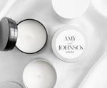 Load image into Gallery viewer, Mini candle favours - black tin
