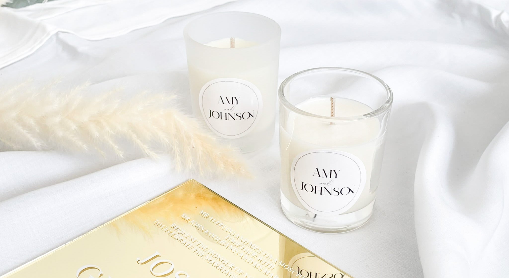 Mini candle favours - clear votive jar